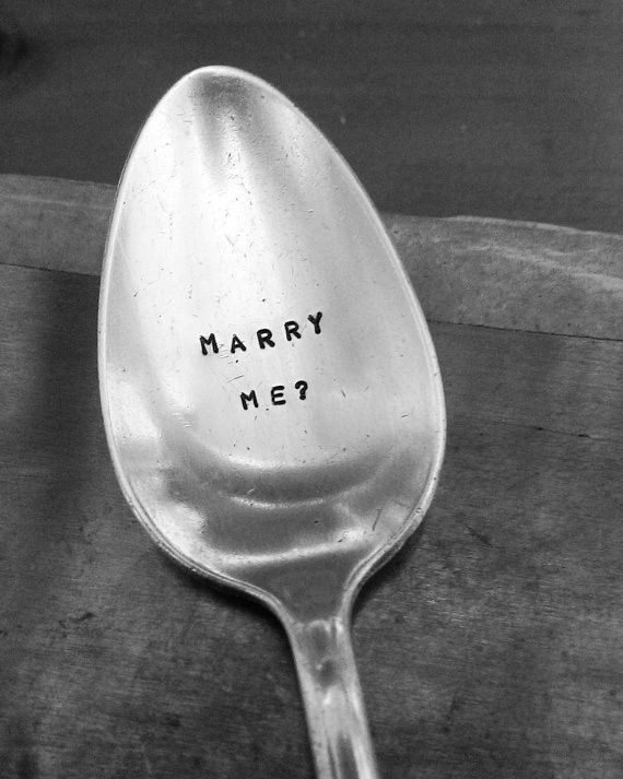 marry me spoon by thesilverbirdcage