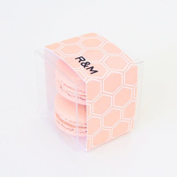 sweetpapershoponetsy hexagon favor boxes for macarons