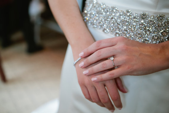 wide rhinestone belt by SparkleSMBridal | via Should I Add a Sash to My Dress? on Emmaline Bride | https://emmalinebride.com/bride/should-i-add-sash-to-wedding-dress/