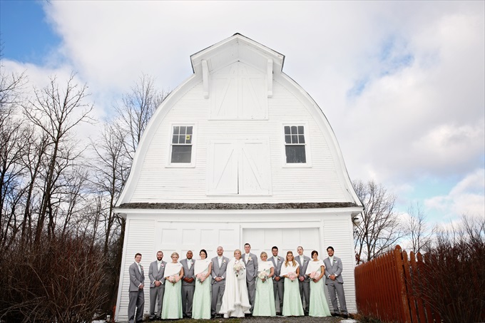 Gorgeous Winter Wedding at the Paint Creek Country Club! | http://www.emmalinebride.com/real-weddings/paint-creek-country-club-winter-wedding/ | photo: The Camera Chick - Metro Detroit Wedding Photographer