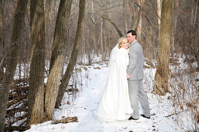 Gorgeous Winter Wedding at the Paint Creek Country Club! | http://www.emmalinebride.com/real-weddings/paint-creek-country-club-winter-wedding/ | photo: The Camera Chick - Metro Detroit Wedding Photographer
