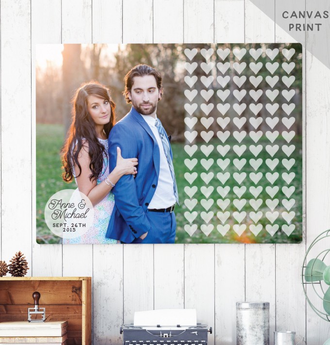 How To Make an Awesome Photo Guest Book | Print: Miss Design Berry | find out more: https://emmalinebride.com/reception/photo-guest-book/