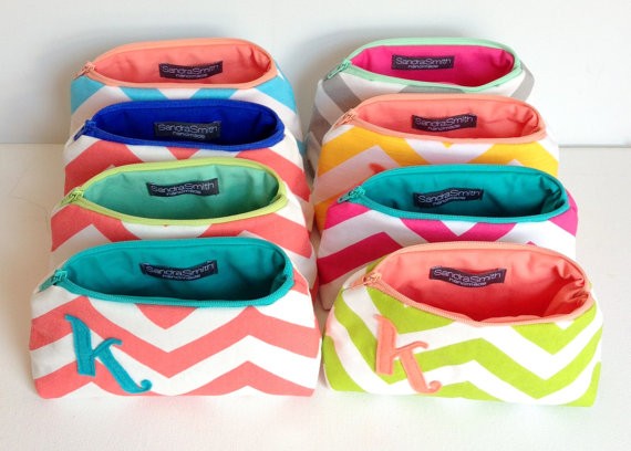 colorful initial bags