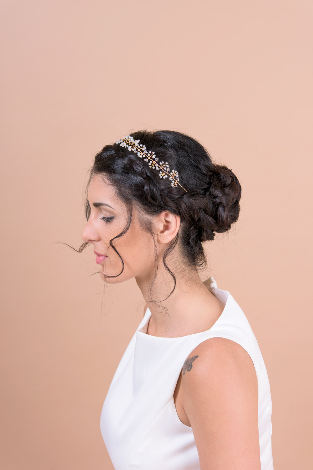 hair vine headband by Bridal Ambiance | bridal veil alternative via https://emmalinebride.com/bride/bridal-veil-alternatives/ ‎
 | any hairstyle