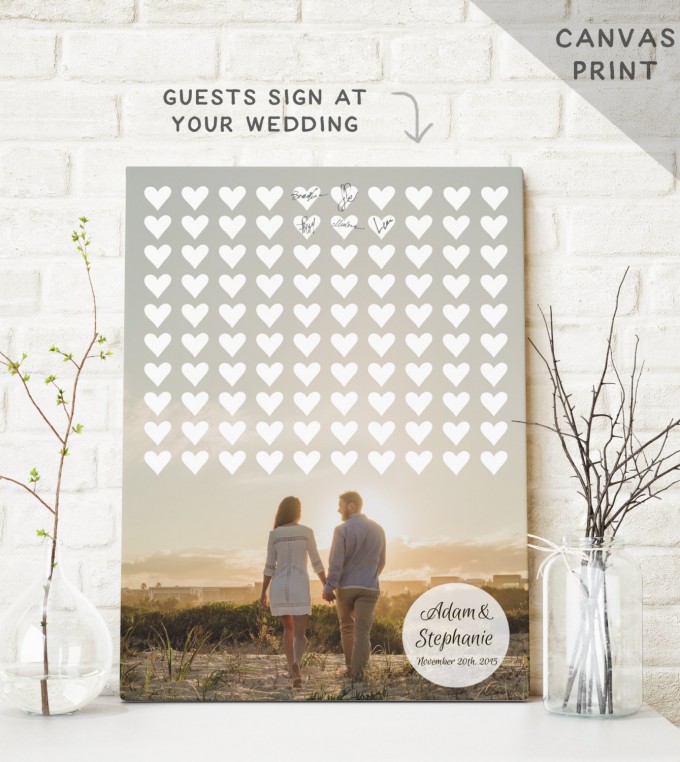 How To Make an Awesome Photo Guest Book | Print: Miss Design Berry | find out more: https://emmalinebride.com/reception/photo-guest-book/