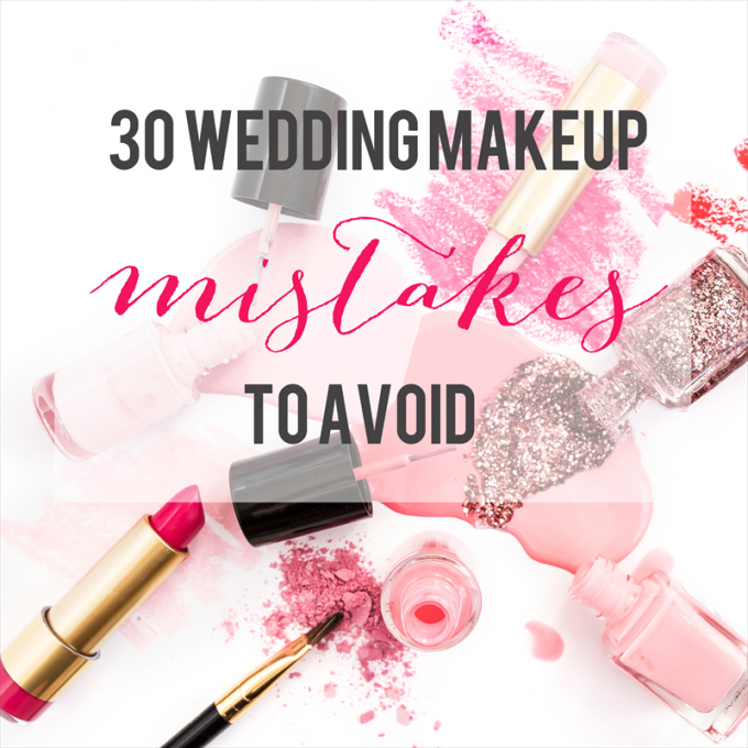 wedding makeup mistakes