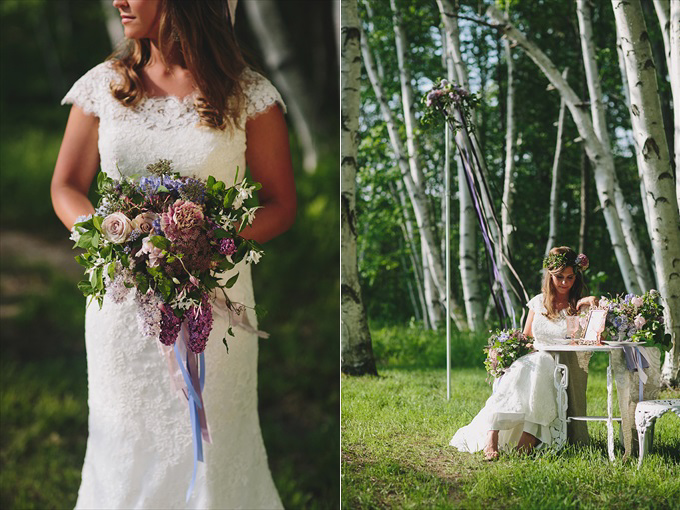 maypole bride with wedding bouquet Love Spring Weddings?  A Maypole Inspirational Shoot at Castle Farms in Charlevoix, Michigan | Love Weddings Maypole | http://www.emmalinebride.com/real-weddings/love-spring-weddings-a-maypole-inspirational-shoot/ | Photo: E.C. Campbell Photography