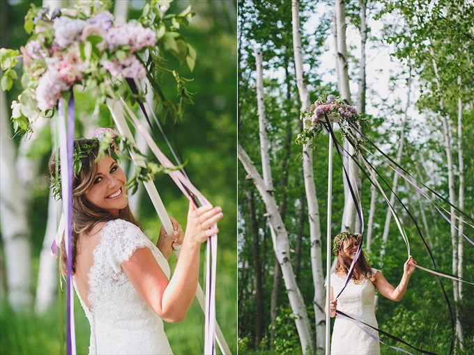 maypole wedding inspirational photo shoot bride ribbons Love Spring Weddings?  A Maypole Inspirational Shoot at Castle Farms in Charlevoix, Michigan | Love Weddings Maypole | http://www.emmalinebride.com/real-weddings/love-spring-weddings-a-maypole-inspirational-shoot/ | Photo: E.C. Campbell Photography