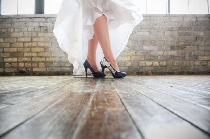 navy heels | via 50+ nautical wedding theme ideas at EmmalineBride.com