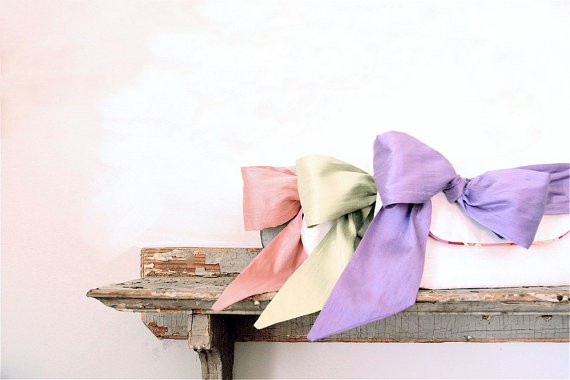 pastel clutch with bow