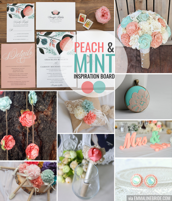 peach-mint-wedding-inspiration-board