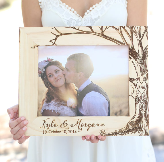 personalized wood frame
