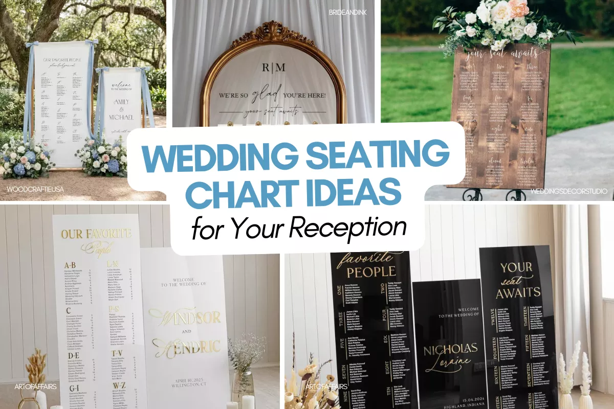 wedding seating chart ideas for a reception