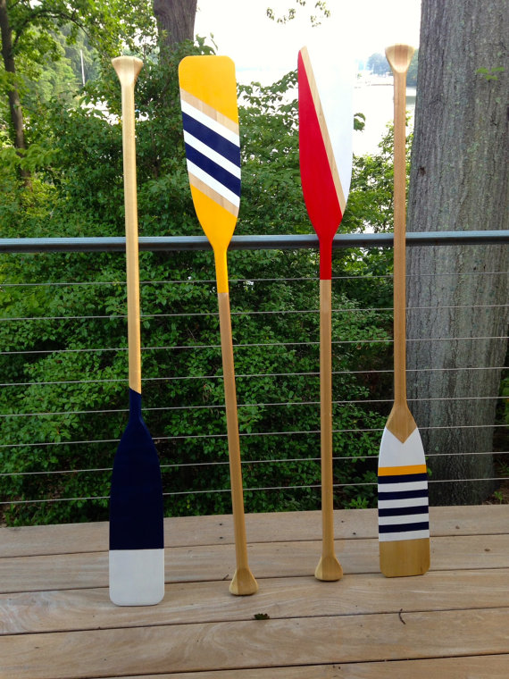 wooden paddles by HBdesigns03 | via 50+ nautical wedding theme ideas at EmmalineBride.com