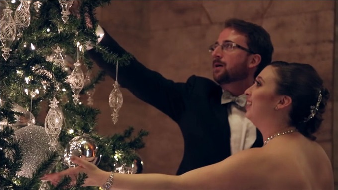 new_years_eve_fairytale_wedding_christmas_tree_ornaments- San Francisco Wedding Film - Baby Blue Film