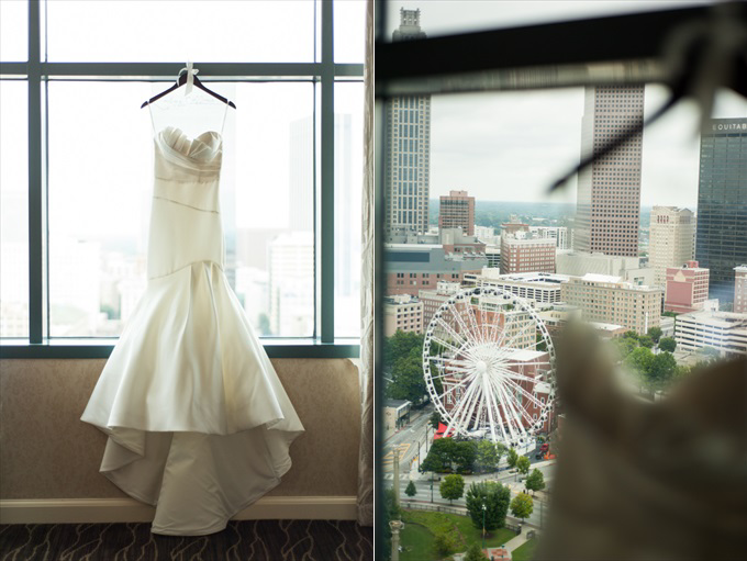 skyview atlanta wedding dress One Pretty Wedding at the Foundry at Puritan Mill (Real Weddings) | Atlanta Georgia foundry mill weddings | http://www.emmalinebride.com/real-weddings/one-pretty-wedding-at-the-foundry-at-puritan-mill-real-weddings/ | Photo: You Are Raven
