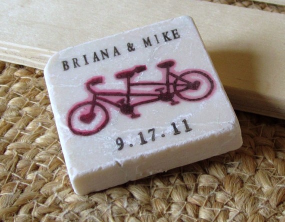 bicycle themed wedding save the dates
