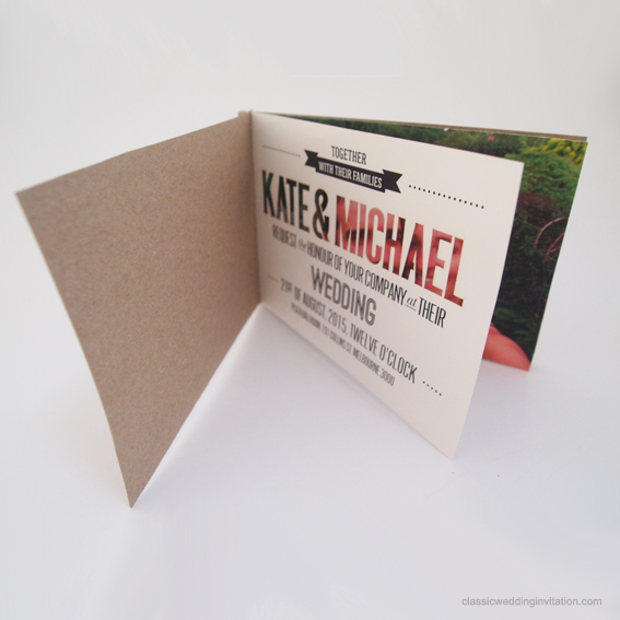booklet style wedding invitations