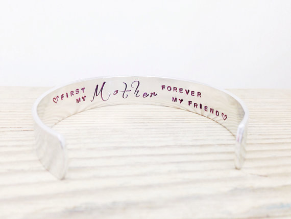 first my mother forever my friend cuff bracelet | unique gifts for mom