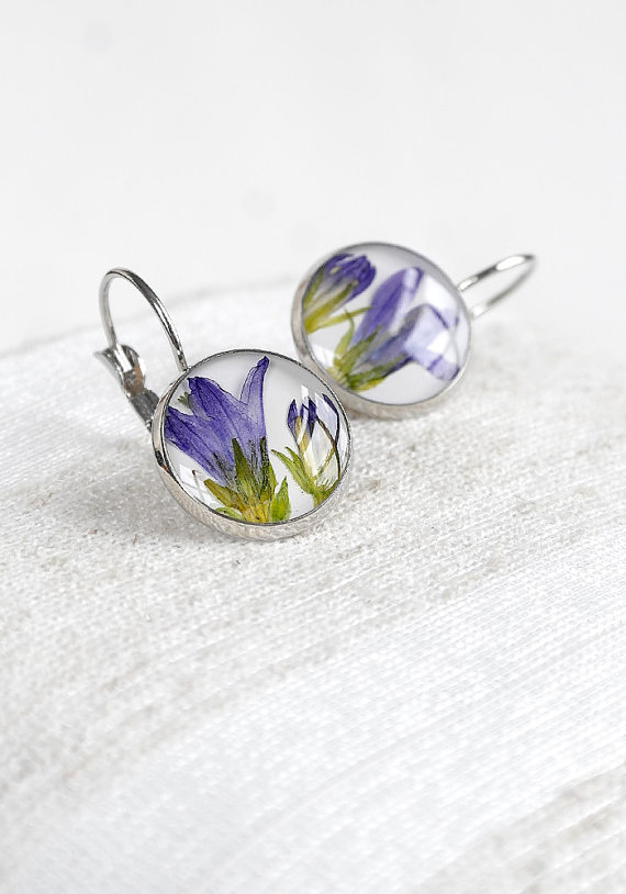 flower bell earrings by KvitkaSonze | unique gifts for mom