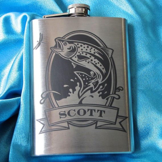 | personalized wedding flask by Brad Goodell Weddings | http://emmalinebride.com/2016-giveaway/personalized-wedding-flask/