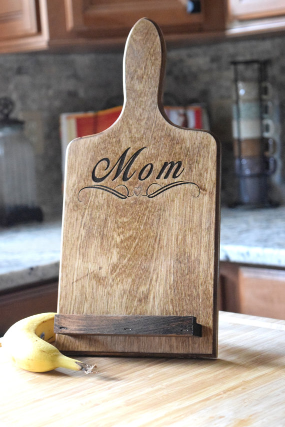 personalized mom tablet holder for kitchen by countrybarnbabe | unique gifts for mom