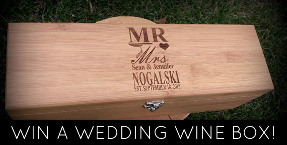Wedding Wine Box Giveaway https://emmalinebride.com/2016-giveaway/wedding-wine-box