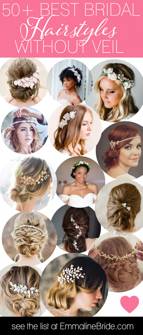 Best Bridal Hairstyles Without Veil | https://emmalinebride.com/bride/best-bridal-hairstyles/