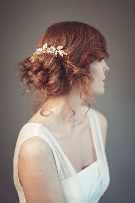 chignon | 50+ Best Bridal Hairstyles Without Veil | https://emmalinebride.com/bride/best-bridal-hairstyles