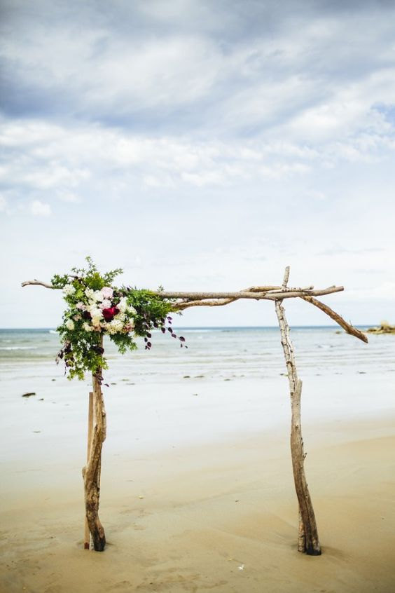 driftwood beach arch kit by saltygirlandlongdog | Where to Buy Wedding Arches | https://emmalinebride.com/ceremony/arches-weddings/