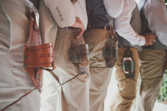 leather beer holster