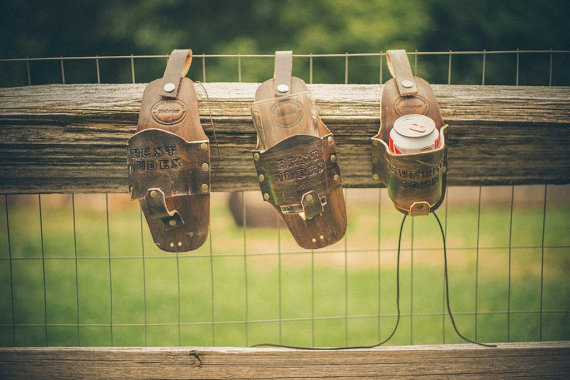 leather beer holsters