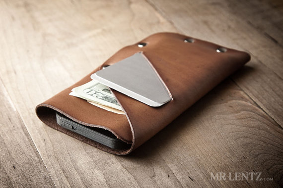 leather iphone wallet