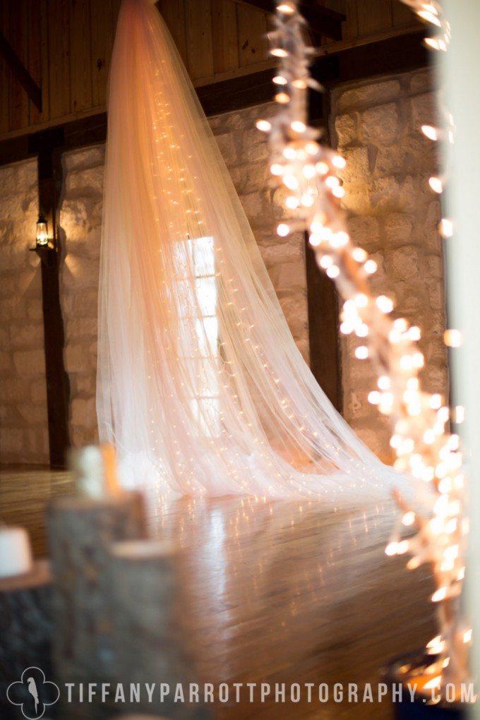 lighted tulle backdrop
