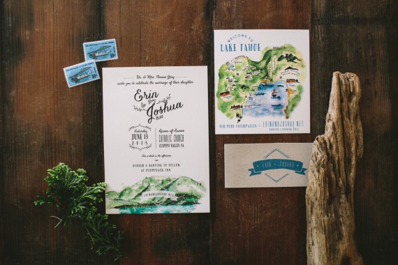 beautiful lake tahoe wedding invitations