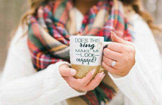 does this ring make me look engaged mug by PrettyMePinkBoutique