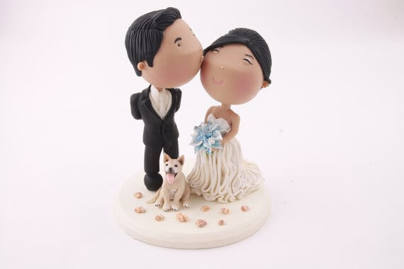 figurine wedding cake toppers custom gown