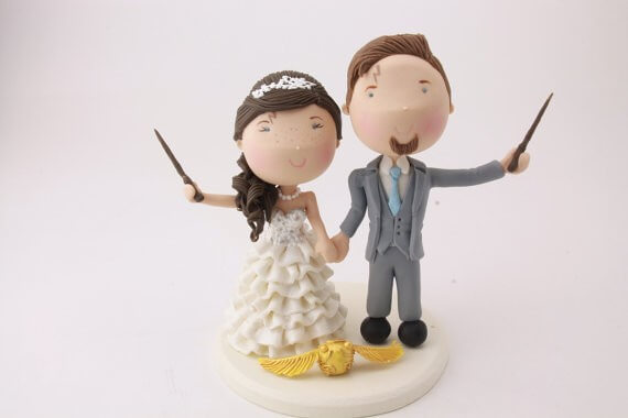 figurine wedding cake toppers harry potter wedding