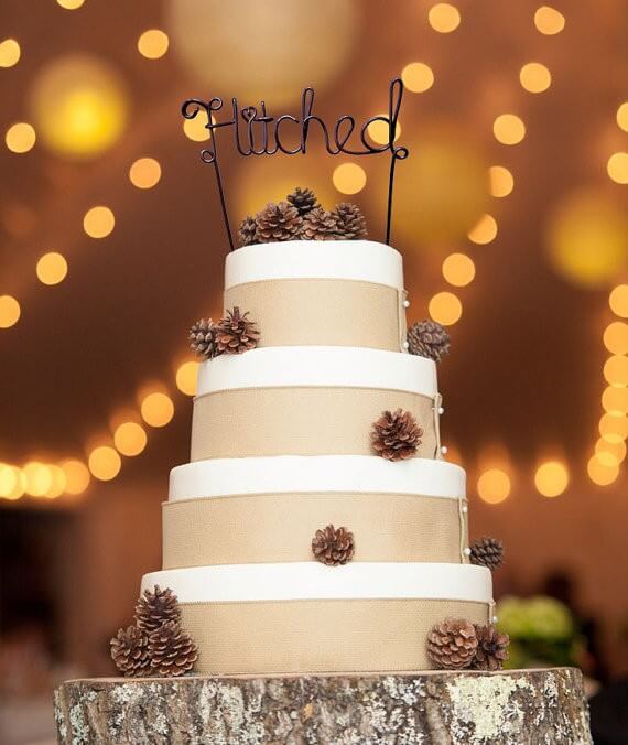 hitched wire cake toppers