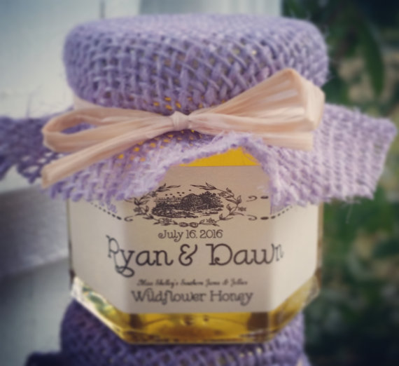 honey jar wedding favors | by southern jellies and jams