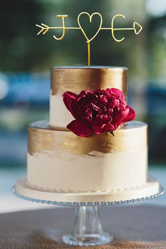 wire cake topper wedding