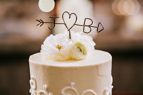 wire cake topper wedding
