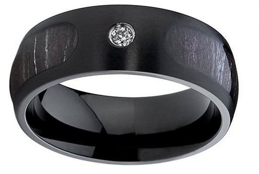 black marble wood rings for wedding | Wood Rings Groom Picks | Northern Royal | https://emmalinebride.com/groom/wood-rings-groom/