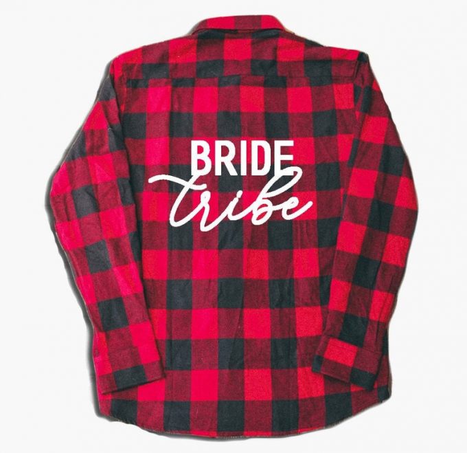 flannel bridesmaid shirts