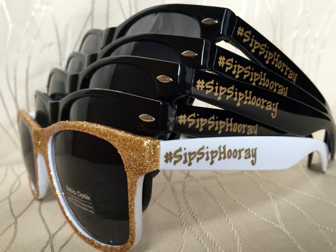 sip sip hooray sunglasses for bridesmaids