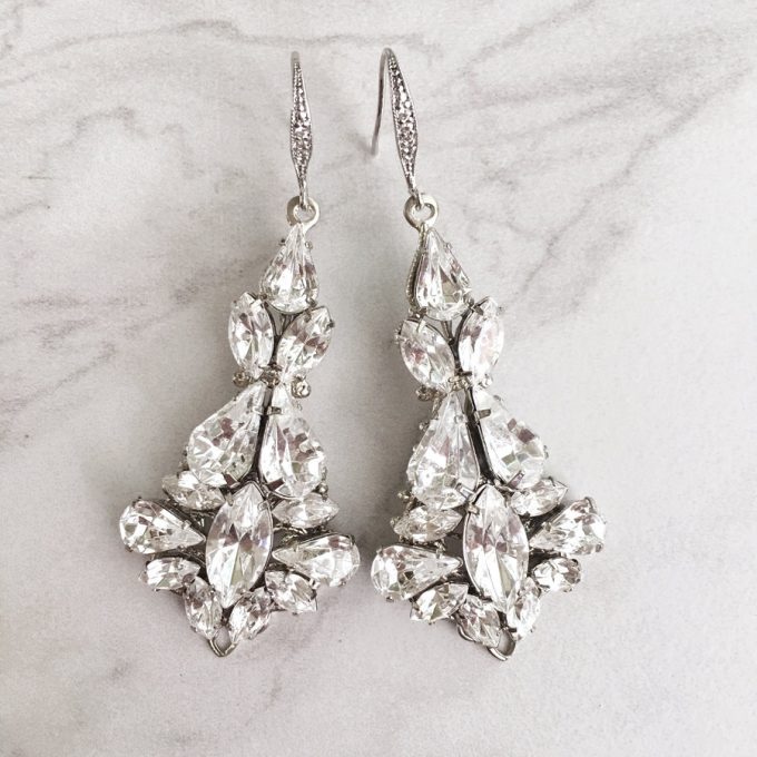 Swarovski Chandelier Earrings for the Bride | By Tigerlilly Couture | http://etsy.me/2ddYtFi