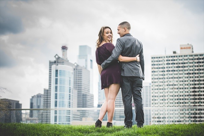 Wow! - Abby + Andrew's Philadelphia Engagement Session (Real Weddings) | http://www.emmalinebride.com/real-weddings/wow-abby-andrews-philadelphia-engagement-session/| Photo: BG Productions Photography & Videography