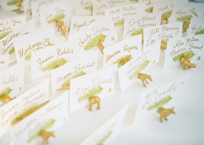 Animal Magnet Escort Card and Favor - 100 Ways to Save Money on Your Wedding