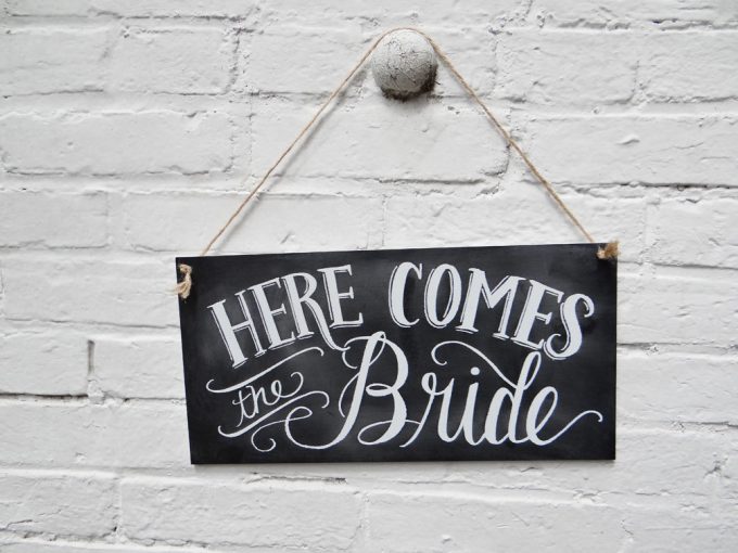 here-comes-the-bride-chalkboard-sign