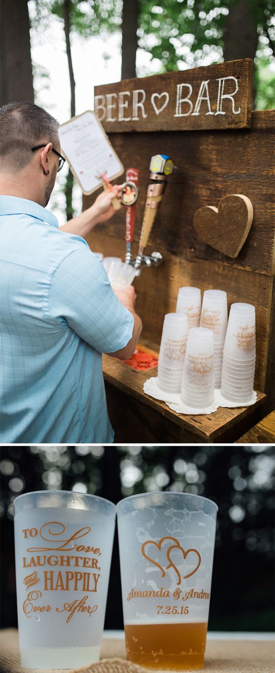 Beer Bar for Weddings | Photo by Time Bandit Photography